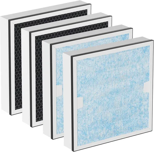 Miniatura 7 de HEPA 550 y carbón activado MERV-13 Juego de reemplazo de prefiltro compatible con limpiador de aire AlorAir CleanShield, 2 HEPA y 5 prefiltros