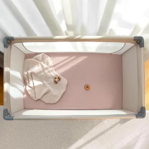 Miniatura 147 de lulumoon Sábanas de muselina para moisés para bebé: sábanas ajustables suaves para moisés de cabecera para niños y niñas Oliva y Crema