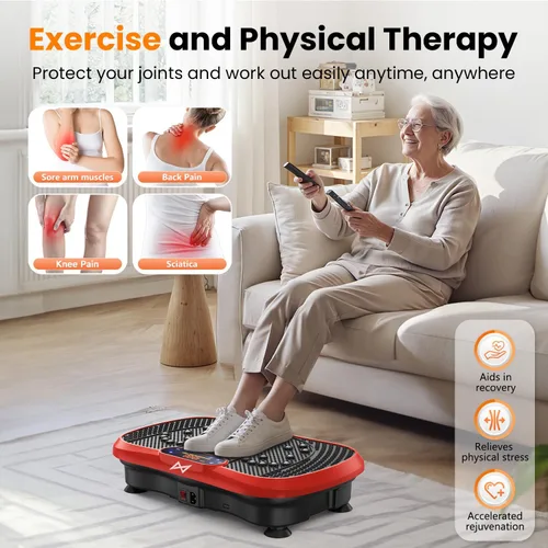 Miniatura 7 de AXV Vibration Plate Fitness Platform Exercise Machine Vibrating Shaking Full Body Shaker Workout Vibrate Stand Shake Board Sport for Weight Loss Fat