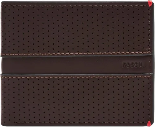 Miniatura 19 de Fossil Billetera plegable de cuero para hombre con ventana de identificación abatible para hombres