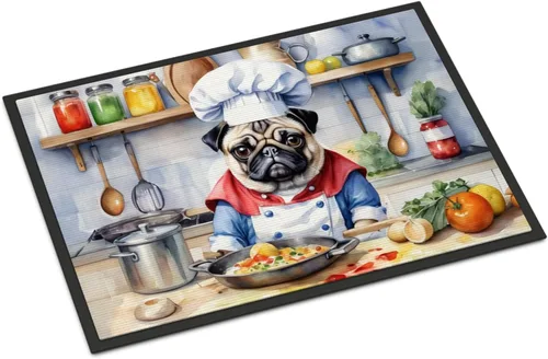 Miniatura 113 de Caroline's Treasures DAC6179MAT Affenpinscher - Tapete para puerta delantera, para interiores y exteriores, para entrada, antideslizante, lavable