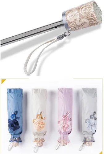 Miniatura 97 de Honeystore - Parasoles de encaje de flores para fiesta de boda, paraguas nupcial de encaje