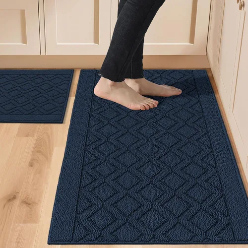 Miniatura 31 de COSY HOMEER Tapete de cocina antideslizantes, absorbentes para el piso, alfombra de cocina lavable, tapete de pie para fregadero, alfombra de Beige