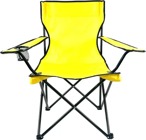 Miniatura 6 de Silla plegable portátil para acampar al aire libre [grande] (negro)