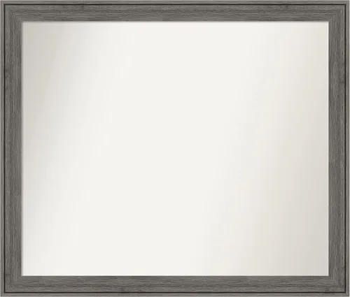 Miniatura 225 de Amanti Art Espejo personalizado, espejo de baño gris plomo a rayas, espejo de pared o espejo de tocador de baño sobre el fregadero