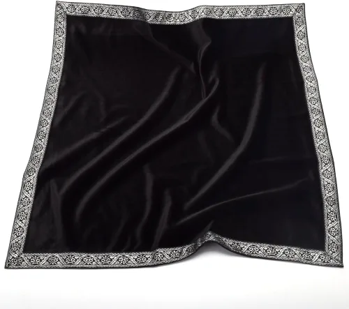 Miniatura 6 de BLESSUME Mantel de tarot de altar para lectura con bolsa negra