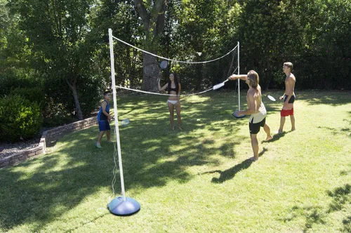 Miniatura 7 de Poolmaster 72862 Juego de bádminton para jardín, piscina, agua o césped, (incluye 4 raquetas y 4 volantes)
