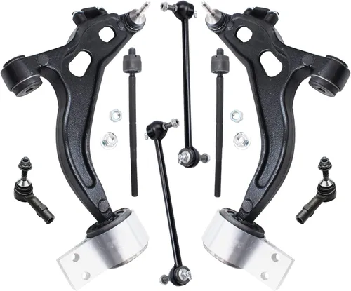 Miniatura 272 de Detroit Axle - Kit de brazos de control de extremo delantero de 8 piezas para Dodge Dakota 00-04, Durango 00-03, 4 brazos de control superior e