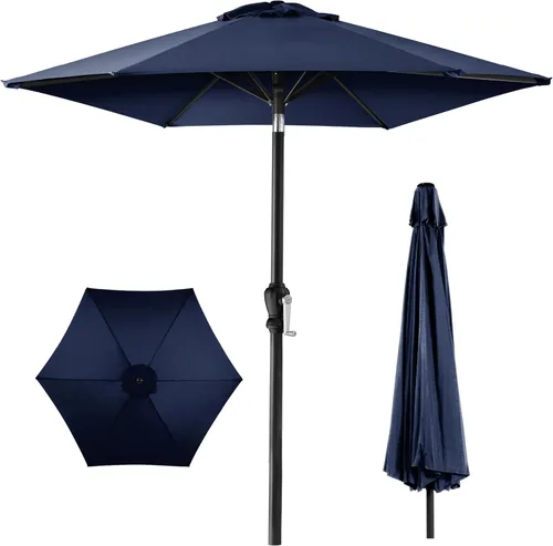 Miniatura 20 de Best Choice Products Sombrilla de patio al aire libre de 10 pies, sombrilla de mesa para exteriores, sombrilla de patio, sombrilla de mercado con 8