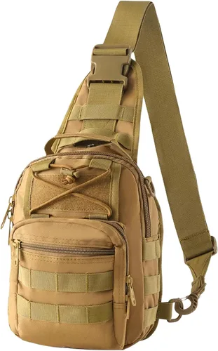 Miniatura 9 de Mochila táctica para el hombro, pequeña, para exteriores, para hombres, viajes, senderismo, camping, mochila para Rover, color negro Camuflaje jungla