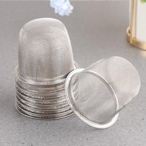 Miniatura 7 de Tofficu Filtro de malla de filtro de té de acero inoxidable para té de hojas sueltas Inserto de malla fina para elaboración casera de 2.28 pulgadas