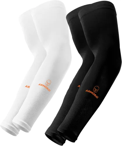 Miniatura 93 de ARMORAY - Mangas de brazo para hombres o mujeres; para cubrir tatuajes; de enfriamiento, para practicar deportes, básquetbol, golf, fútbol