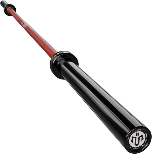 Miniatura 14 de Mikolo - Barra olímpica de 7 pies, barra para levantamiento y potencia de pesas de 45 lb, barra olímpica para capacidad de 1500 lb, barra
