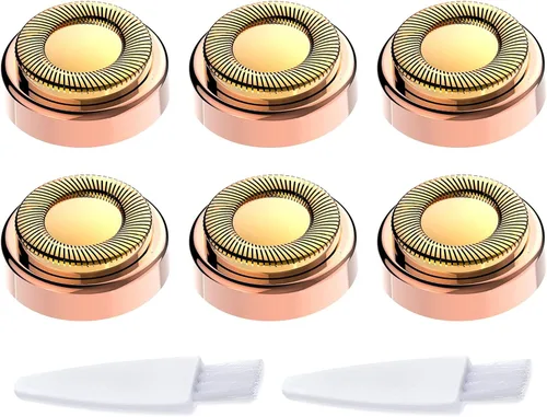 Miniatura 13 de 2 cabezales de repuesto LinMei compatibles con GEN 1 Finishing Touch Flawless Removedor de pelo sin dolor para mujer con cepillos de limpieza Oro