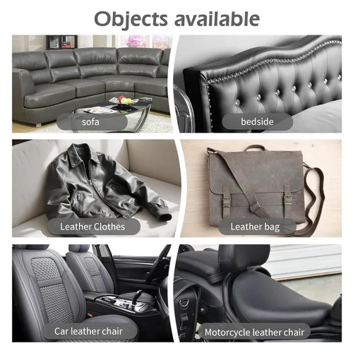 Miniatura 4 de Cinta de reparación de cuero, parche de reparación de cuero autoadhesivo para sofá, muebles, sofás y asientos de coche, kit avanzado de reparación