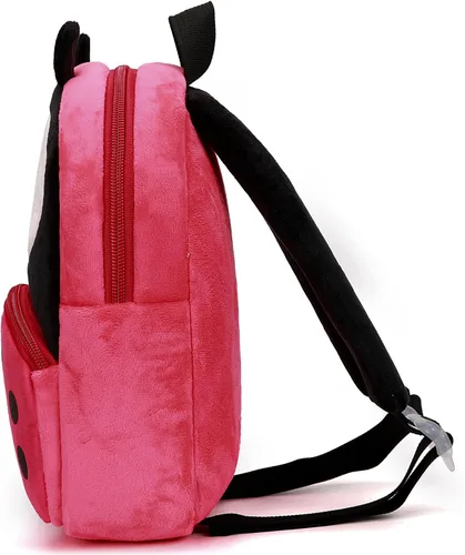 Miniatura 3 de Ladyzone Mochila para niños pequeños, mochila de animales del zoológico, bonita bolsa de felpa de dibujos animados de 10 pulgadas, bolsa de libro