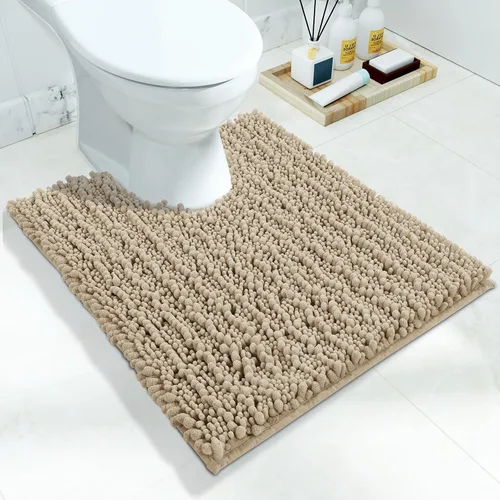 Miniatura 47 de Yimobra Alfombras de Baño Antideslizantes Lavables - Alfombra de Baño de Chenilla Ultra Suave Absorbente, Alfombra Peluda de Secado Rápido para Negro