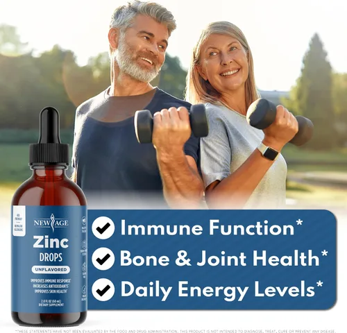 Miniatura 3 de Gotas líquidas de zinc iónico – Paquete de 2 – Suplemento de zinc de alta potencia, defensa inmunológica, potente antioxidante natural, sin OMG