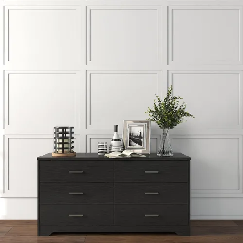 Miniatura 2 de Panana Cómoda para dormitorio con cajones de 5/6, cómoda de madera, organizador de almacenamiento para dormitorio, sala de estar, pasillo, guardería