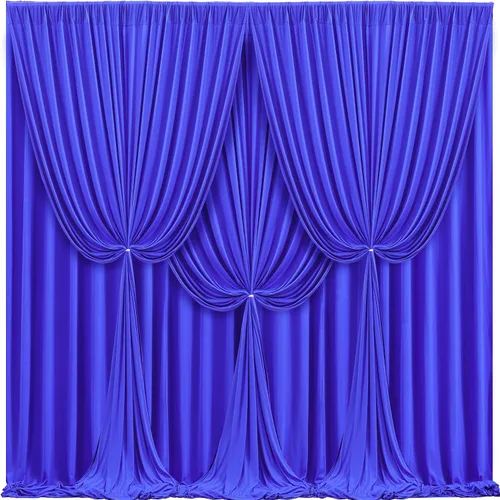 Miniatura 10 de Cortinas de fondo azul bebé de 8 x 10 pies para bodas, cortinas de fondo de poliéster sin arrugas, para baby shower, fiestas de cumpleaños