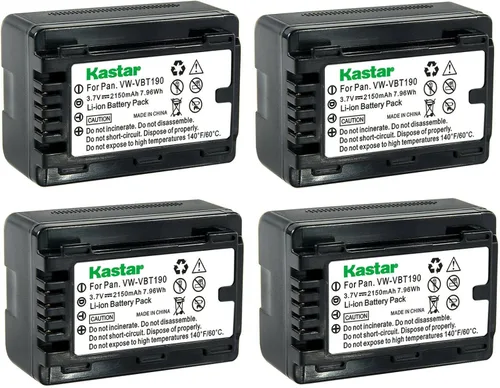 Miniatura 6 de Kastar Paquete de 1 batería de repuesto VW-VBT190 para Panasonic HC-V160, HC-V160K, HC-V160GK, HC-V180, HC-V180K, HC-V180GK, HC-V201, HC-V201K
