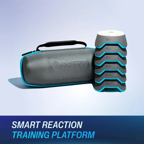 Miniatura 3 de Kit de Entrenamiento de Reacción BlazePod para Fútbol – 6 Pods de Luz de Reacción para Mejorar la Velocidad, el Enfoque y la Toma de Decisiones