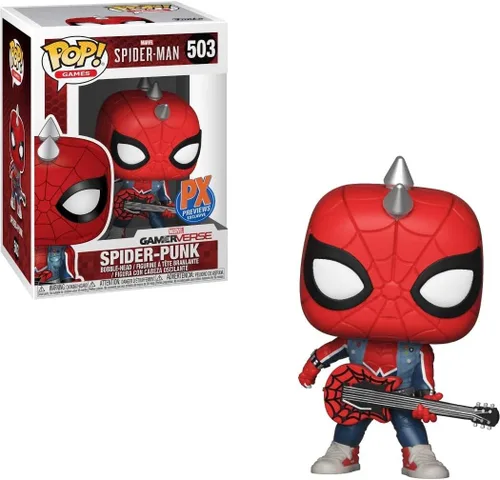 Miniatura 6 de Funko Marvel: Spiderman Video Game - Spider-Punk (exclusivo de PX Preview) Figura de vinilo Pop!