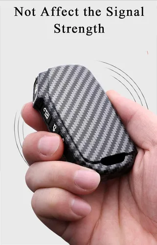 Miniatura 8 de SANRILY Funda de llave para Kia Telluride Remote Key Case Shell Holder con llavero, Negro