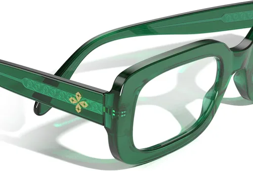 Miniatura 9 de VISOONE Gafas rectangulares con bloqueo de luz azul, marco cuadrado grueso, gafas de computadora vintage para mujeres y hombres, armonía