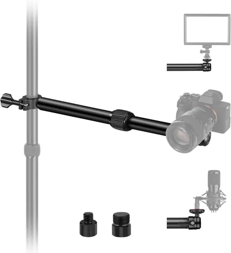 Miniatura 10 de NEEWER Soporte de escritorio extensible para cámara con cabeza de bola, soporte de luz de mesa ajustable de 17"-40" con tornillo de 1/4