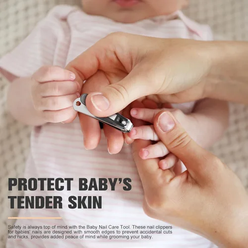 Miniatura 4 de FERYES Cortaúñas para niños – Cortador de uñas de bebé preciso de mandíbula pequeña para niños pequeños, niños, bebés – Herramienta de aseo de uñas