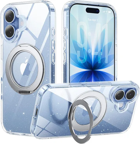 Miniatura 109 de Funda magnética diseñada para iPhone 11 Pro Max, [probada en caídas de grado militar] [compatible con MagSafe] Funda protectora delgada translúcida