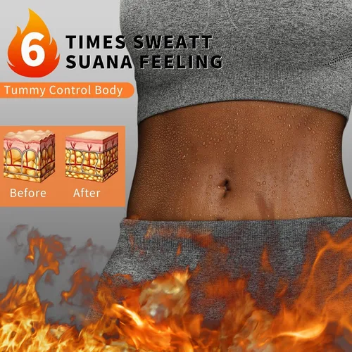 Miniatura 2 de Huiming - Traje de sauna para mujer, reductor de cintura para entrenamiento de cintura, banda de sudor para el estómago, cinturón inferior