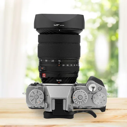 Miniatura 3 de Haoge LH-X18N Bayoneta Square Metal Lens Hood para Fujifilm Fuji XF 0.630-3.150 in F4 R OIS WR, Fujinon XF16-55mmF2.8 R LM WR II Pantalla de lente