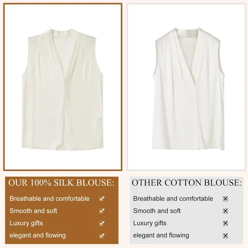 Miniatura 2 de COLD POSH Mulberry Silk Tank Tops for Women Basic Camisole Soft Lingerie Cami Sleeveless Blouse Summer Spring Luxury Cool Top