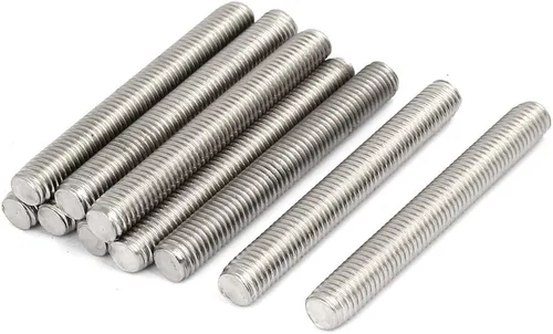 Miniatura 33 de uxcell M3 x 2.362 in 0.020 in Pitch 304 Varillas totalmente roscadas de acero inoxidable barra 10 piezas