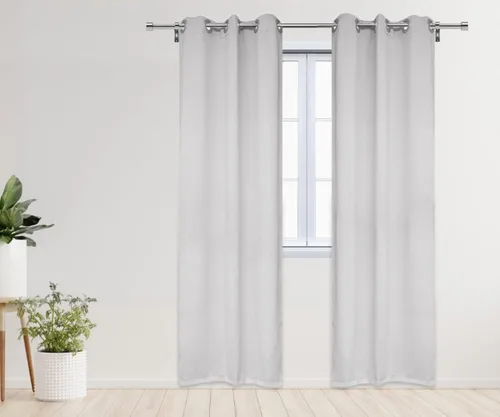 Miniatura 15 de YOUR CHAIR COVERS - Cortinas opacas de poliéster con ojales - (negro 52 x 63 pulgadas - juego de 2) - para oscurecer la habitación, dormitorio, sala