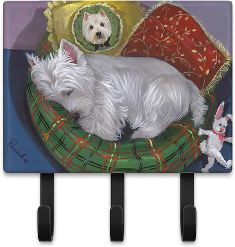 Miniatura 20 de Caroline's Treasures Bichon Frise Sisters - Ganchos para correa o llavero, multicolor
