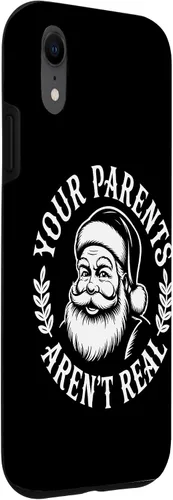 Miniatura 3 de Your Parents Aren’t Real Santa Humor Holiday Festive Cartoon Case for iPhone XR