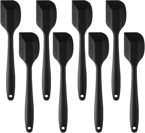 Miniatura 8 de 8 piezas de espátulas de silicona, espátulas antiadherentes de 8.5 pulgadas con núcleo de acero inoxidable, resistentes al calor hasta 500°F