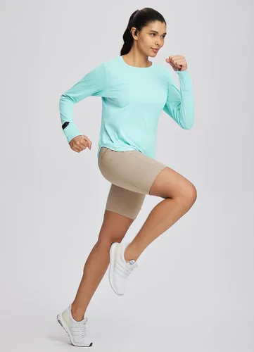 Miniatura 54 de BALEAF - Camisetas de sol de manga larga para mujer, con FPU 50+, para senderismo, ligeras, de secado rápido, protección contra rayos ultravioleta