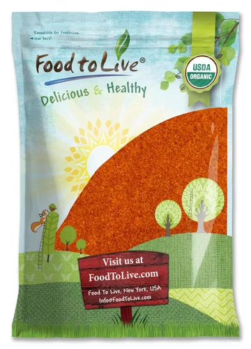 Miniatura 8 de Food to Live Tomate en polvo orgánico, 10 onzas, secado al sol, sin sal añadida. Rico sabor a tomate para cocinar, salsas, sopas y adobos. Sin OMG