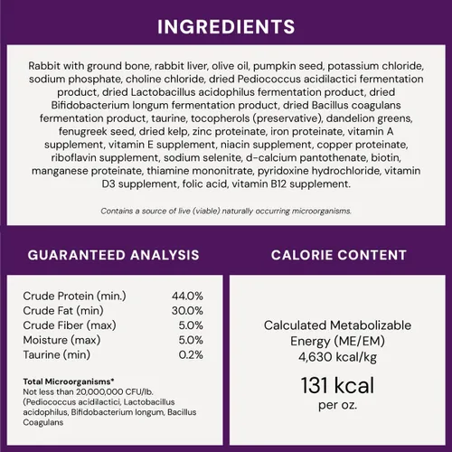 Miniatura 11 de Stella & Chewy's Bocados de Cena Crudos Liofilizados para Gatos – Receta de conejo premium con 98% de carne y órganos de origen responsable