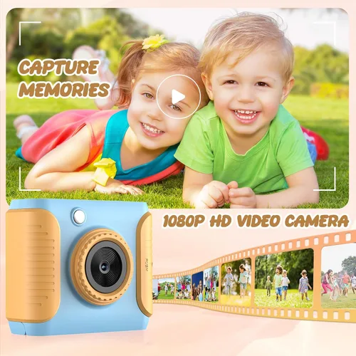 Miniatura 5 de Cámara de impresión instantánea para niños, regalos de cumpleaños de Navidad para niñas y niños, cámara digital de video HD 1080P para niños