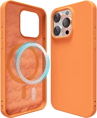 Miniatura 150 de oakxco Funda de silicona para iPhone 12 Pro Max, magnética, compatible con carga inalámbrica Magsafe, cubierta protectora de goma suave y delgada