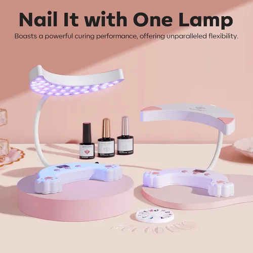 Miniatura 2 de modelones Lámpara de uñas LED UV de cuello de ganso 2023 y mini luz ultravioleta para uñas