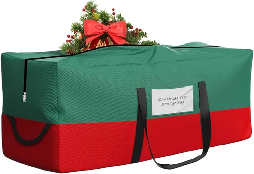 Miniatura 8 de Bolsas de mudanza grandes, bolsa de almacenamiento para árbol de Navidad de 4 pies con cremallera fuerte y asas cómodas, bolsas de almacenamiento