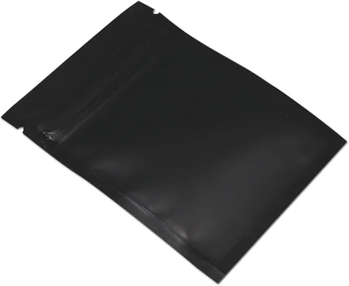 Miniatura 5 de PABCK: Paquete de 100 bolsas transparentes reutilizables con cierre hermético para almacenar alimentos, Negro