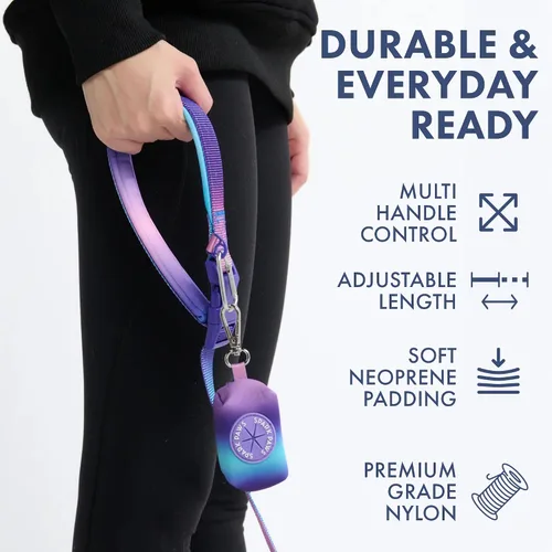 Miniatura 5 de Spark Paws - Correa de perro manos libres, correa elástica para la cintura que absorbe los golpes para correr, clip para cinturón de seguridad