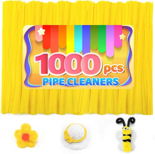 Miniatura 47 de Iooleem 200 piezas de limpiadores de tubería marrones, tallos de chenilla, limpiadores de tubería para manualidades, manualidades con limpiadores